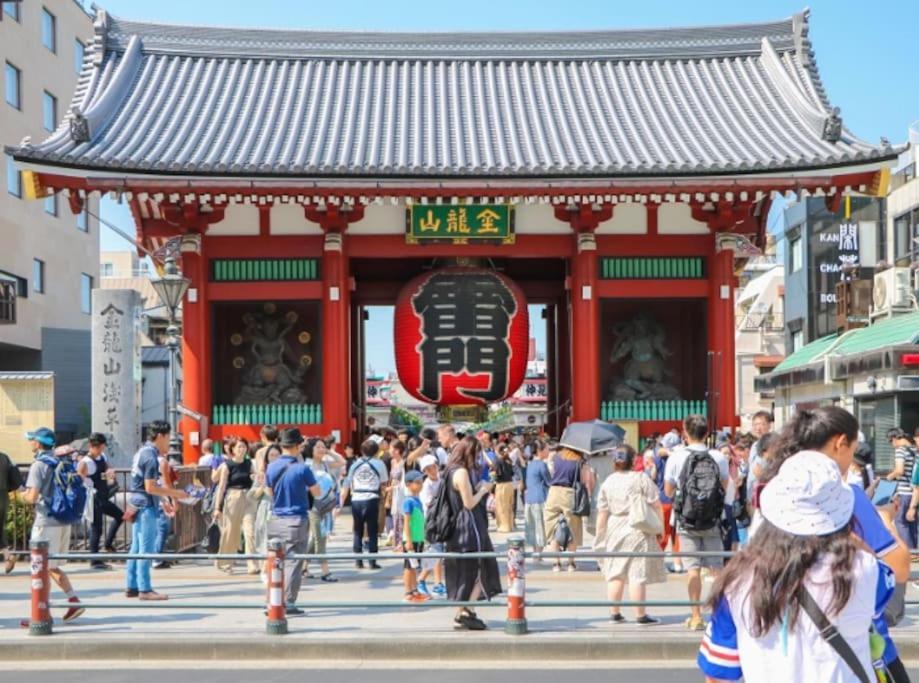 203 Oshiage Sta 3Mins Walk! Wi-Fi Elevator 4Pax Apartment Tokyo Bagian luar foto