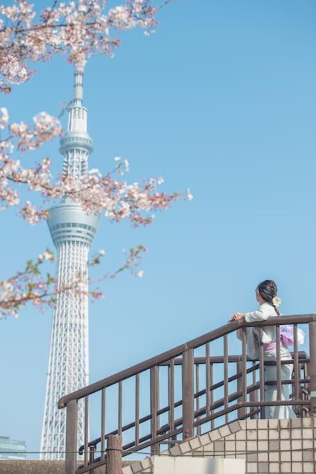 203 Oshiage Sta 3Mins Walk! Wi-Fi Elevator 4Pax Apartment Tokyo Bagian luar foto